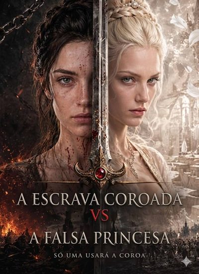 Capa da minisserie A Escrava Coroada Vs a Falsa Princesa