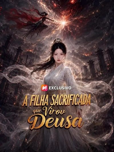 Capa da minisserie A Filha Sacrificada que Virou Deusa dublado