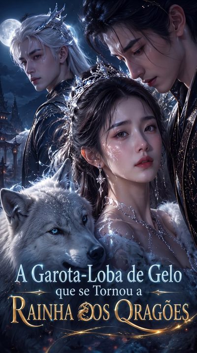 Capa da minisserie A Garota-loba de Gelo Fraca que Se Tornou a Rainha dos Dragões