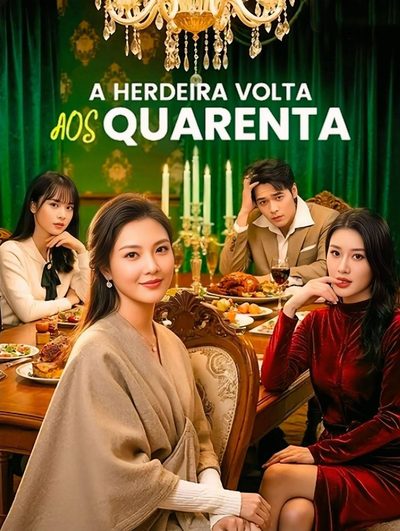 Capa da minisserie A Herdeira Volta aos Quarenta Dublado a Herdeira Volta aos 40 - Filha Falsa, Herdeira Verdadeira dublado