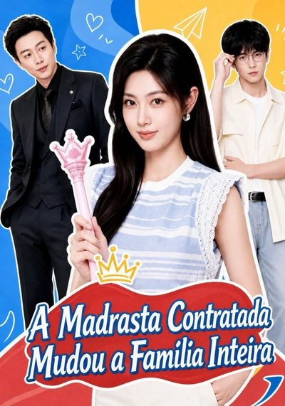 Capa da minisserie A Madrasta Contratada Mudou a Família Inteira