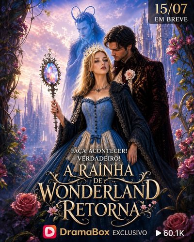 Capa da minisserie A Rainha de Wonderland Retorna