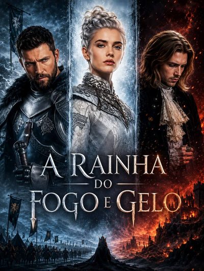 Capa da minisserie A Rainha do Fogo e do Gelo