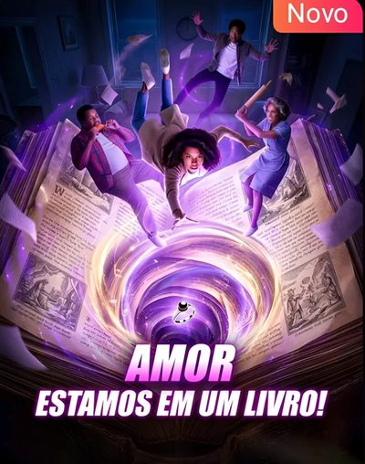 Capa da minisserie Amor Estamos em Um Livro