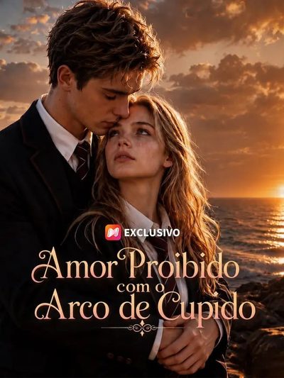 Capa da minisserie Amor Proibido com Arco de Cupido