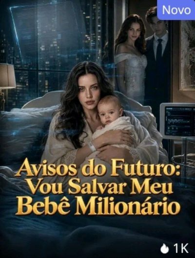Capa da minisserie Avisos do Futuro: Vou Salvar Meu Bebê Milionário