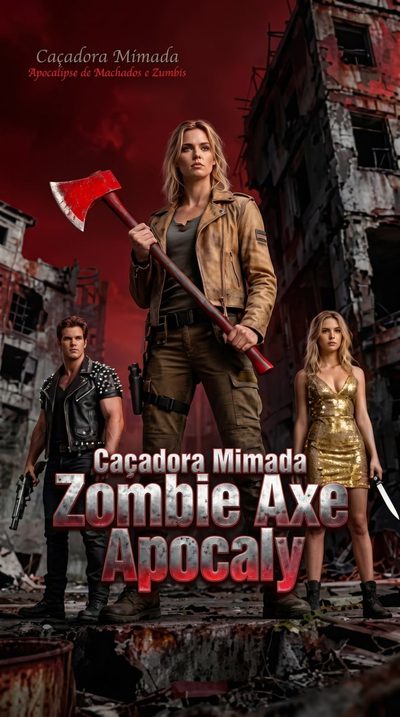Capa da minisserie Caçadora Mimada Zombie Axe Apocaly