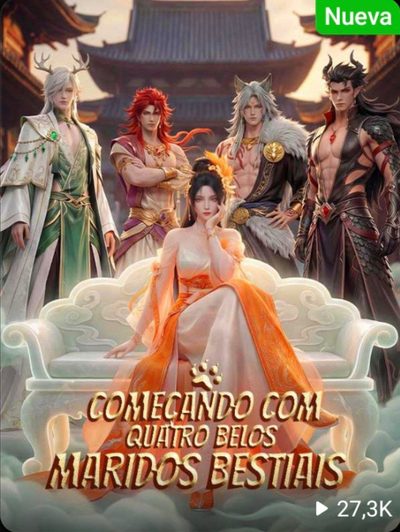 Capa da minisserie Começando com Quatro Belos Maridos Bestiais