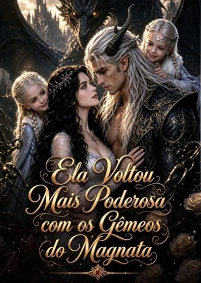 Capa da minisserie Ela Voltou Mais Poderosa com os Gêmeos do Magnata