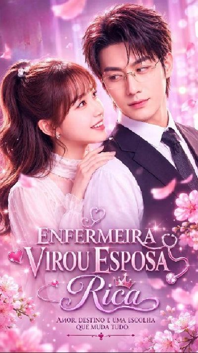 Capa da minisserie Enfermeira Virou Esposa Rica dublado