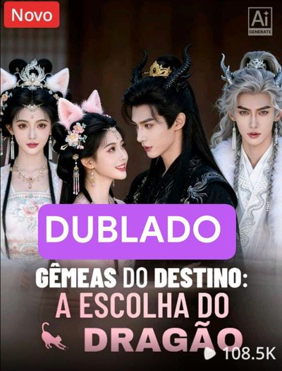 Capa da minisserie Gêmeas do Destino: a Escolha do Dragão dublado