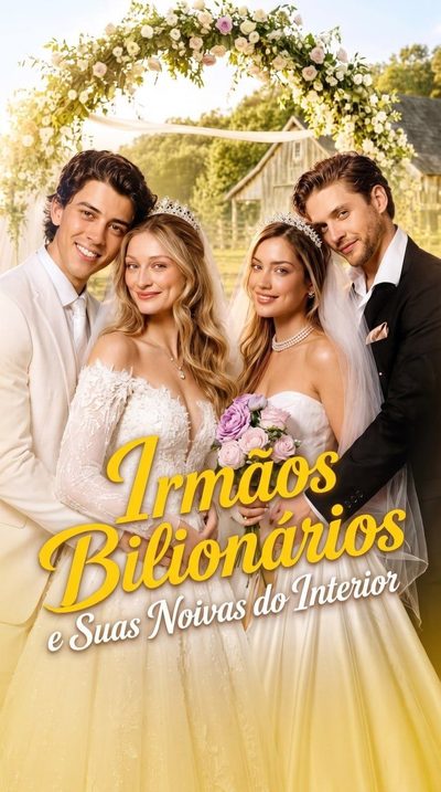 Capa da minisserie Irmãos Bilionários e Suas Noivas do Interior -
