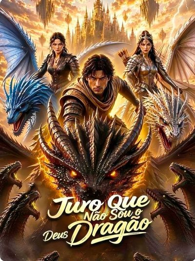 Capa da minisserie Juro que Não Sou o Deus Dragão Definitely Not the Dragon God