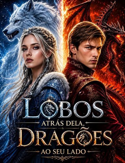 Capa da minisserie Lobos Atrás Dela, Dragões ao Seu Lado