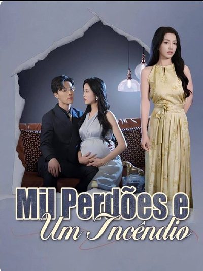 Capa da minisserie Mil Perdões e Um Incêndio Amor Proibido Antigo