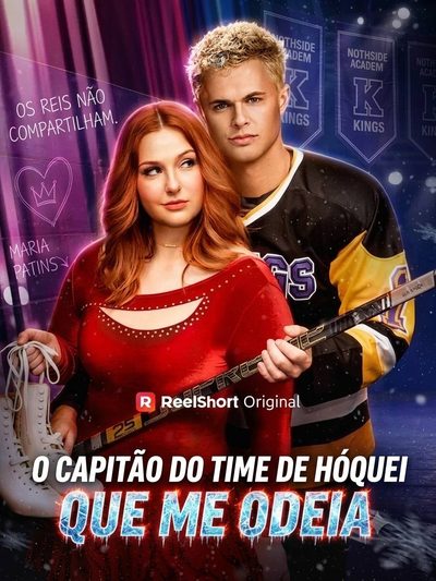 Capa da minisserie O Capitão do Time de Hóquei que Me Odeia