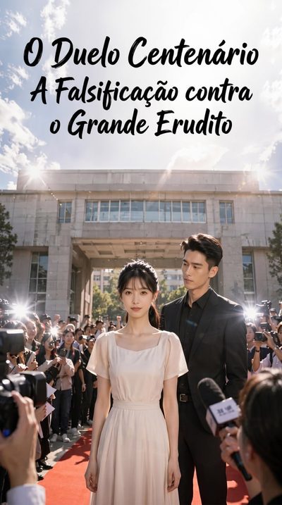 Capa da minisserie O Duelo Centenário a Falsificação Contra o Grande Erudito