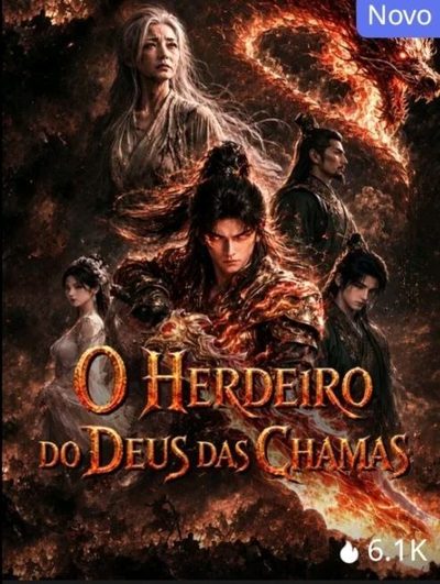 Capa da minisserie O Herdeiro do Deus das Chamas