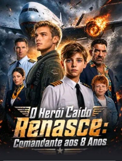 Capa da minisserie O Herói Caído Renasce: Comandante aos 8 Anos