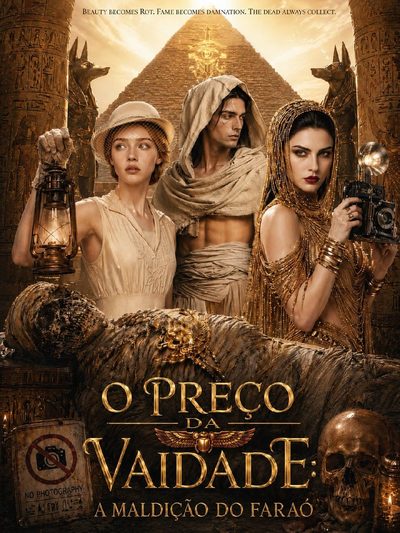 Capa da minisserie O Preço da Vaidade a Maldição do Faraó -