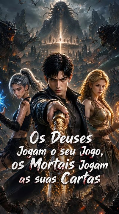 Capa da minisserie Os Deuses Jogam o Seu Jogo, os Mortais Jogam as Suas Cartas