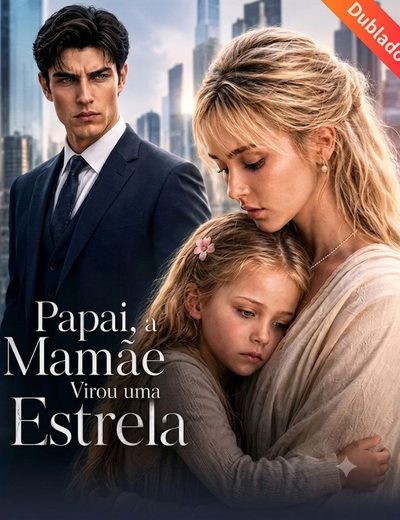 Capa da minisserie Papai, a Mamãe Virou uma Estrela -