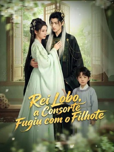Capa da minisserie Rei Lobo, a Consorte Fugiu com o Filhote