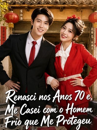 Capa da minisserie Renasci nos Anos 70 e Me Casei com o Homem Frio que Me Protegeu