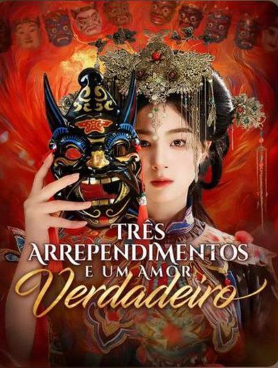 Capa da minisserie Três Arrependimentos e Um Amor Verdadeiro